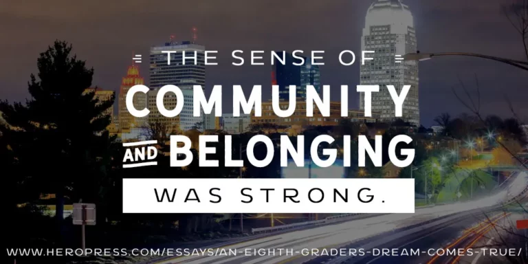 HeroPress: An Eighth Grader’s Dream Comes True