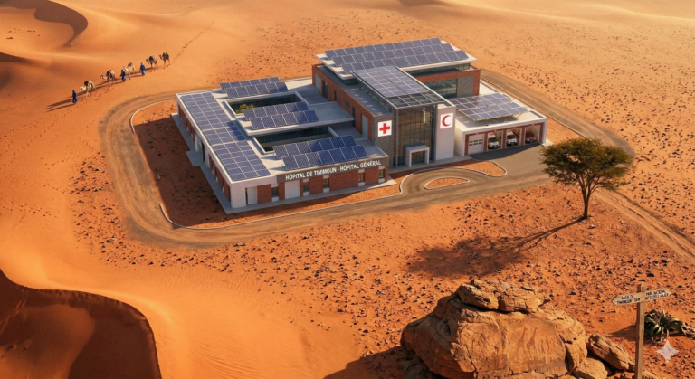 Un hôpital ultramoderne émerge dans le Sahara algérien