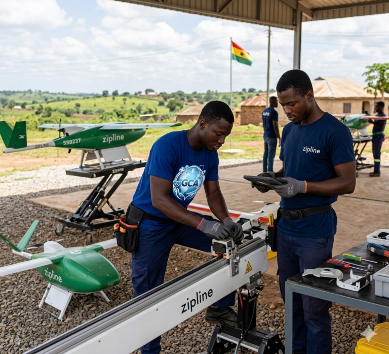 Ghana : GCA déploie l’urgence humanitaire par drone pour les populations isolées